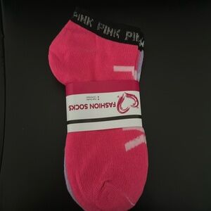 3 pack PINK socks